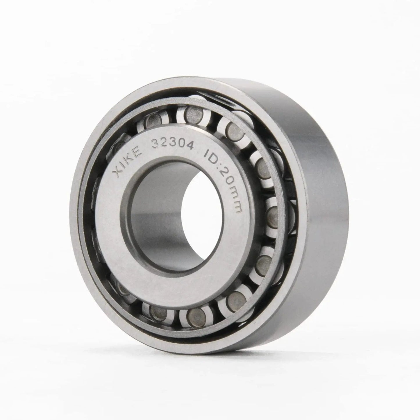 Front view of 2 Pcs 32304 Tapered Roller Bearings Cone And Cup Set 20x52x22.25mm for DIY ATV Auto Truck Trailer Wheels Transmission.