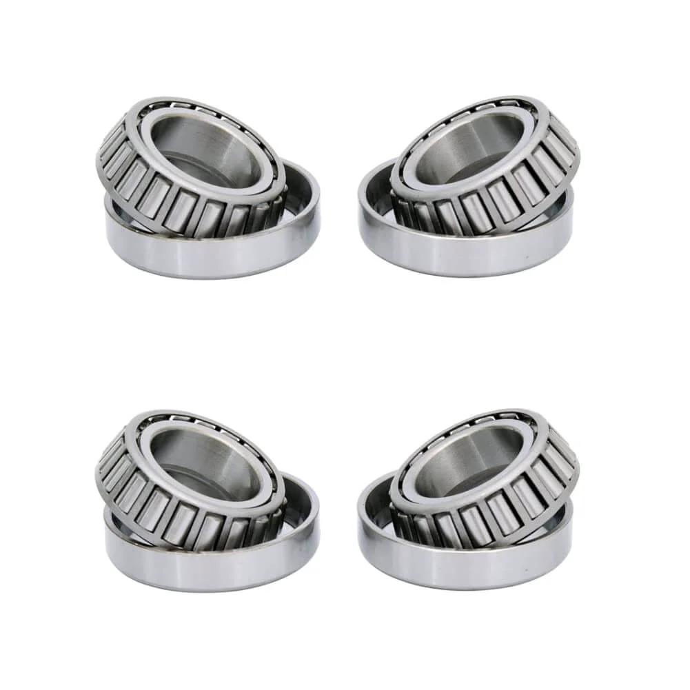 4 Sets Wheel Bearings - L44649/L44610 - ID 1.0625" x OD 1.980", tapered roller bearings cup and cone, for 2,000 lb trailer axles