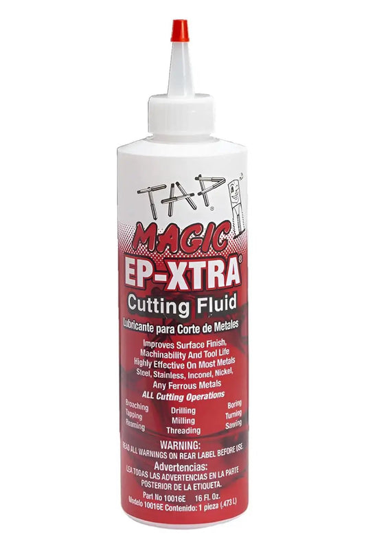 New Improved Cutting Fluid For Drilling Tapping And Milling On All Metals With Micro Fine Finishes That Pros Trust EP Xtra By TapMagic 16 Oz