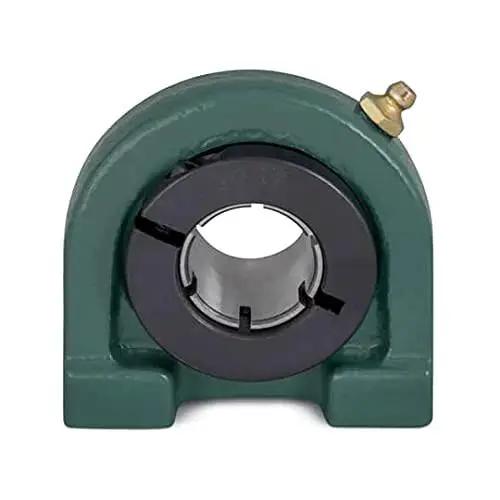 Tapped Base Pillow Block Bearing Cast Iron Non Expansion Three Quarter Inch Bore front view