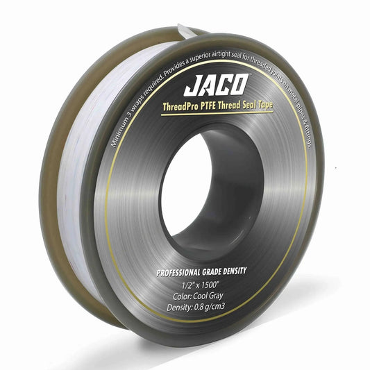 ThreadPro High Density PTFE Thread Seal Tape Mega Roll Half Inch By One Hundred Twenty Five Feet For Leak Proof Air Tight Seals