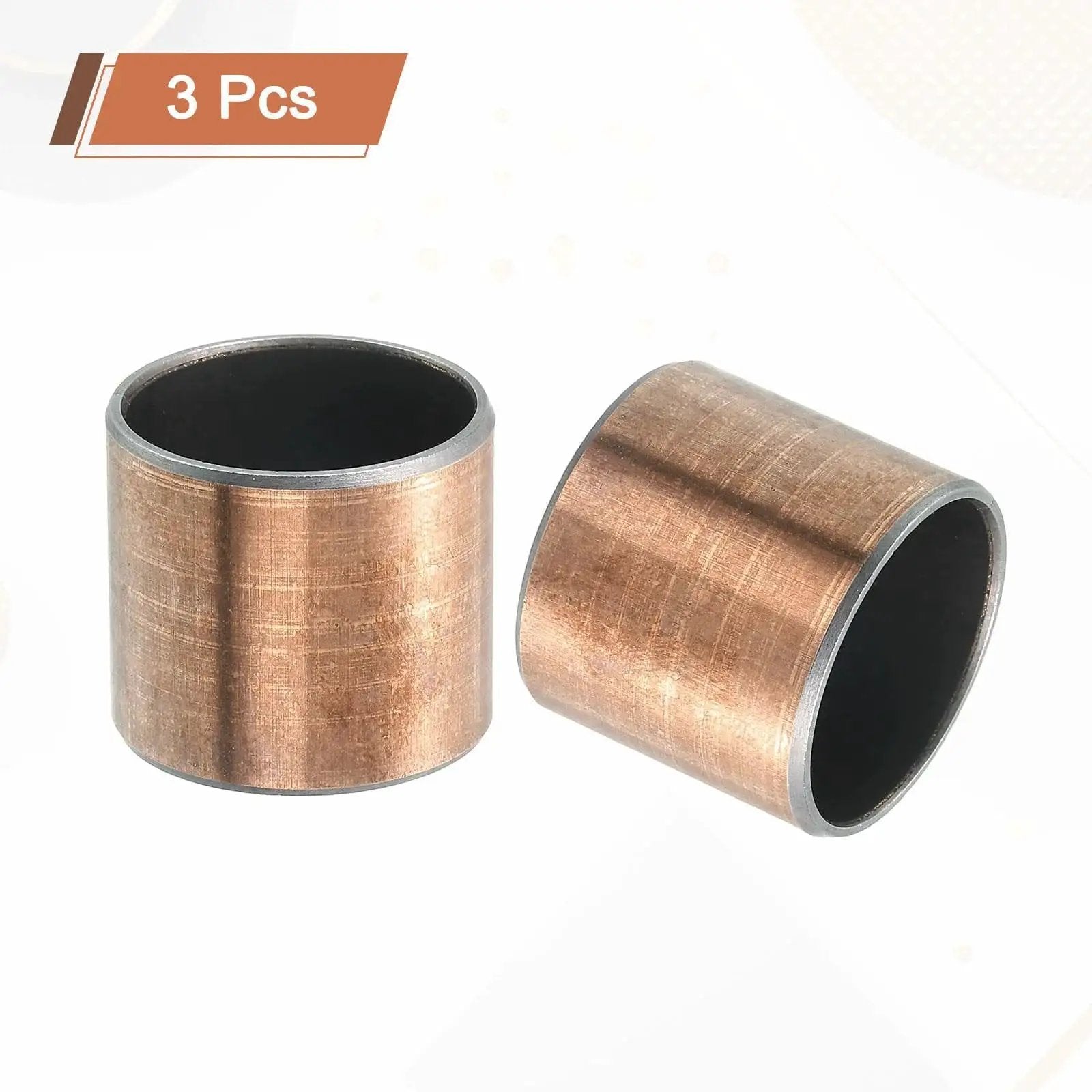 Three Pack Sleeve Bearings With 1 Inch Bore 1-1/8 Inch Outer Diameter And 1 Inch Length Self Lubricating Oilless Bushings