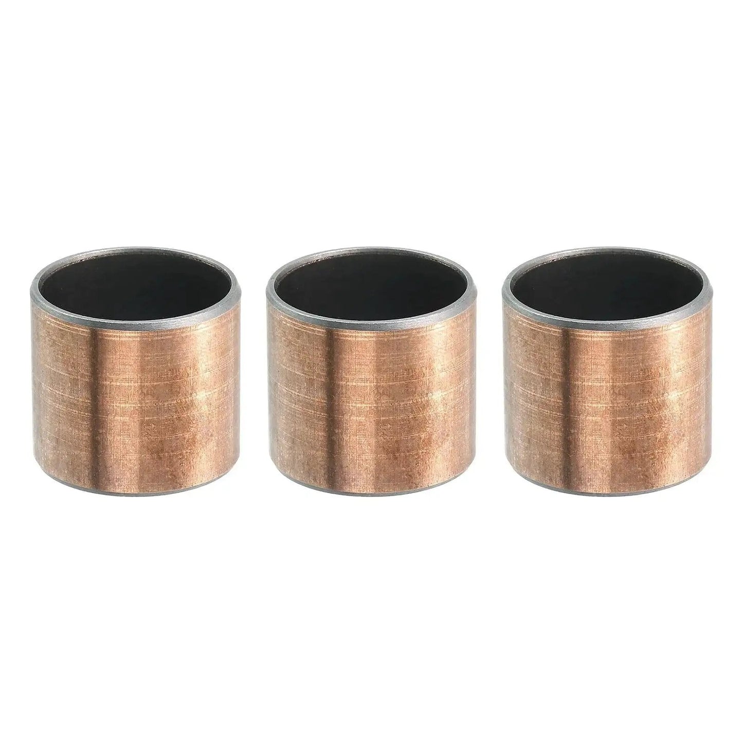 Three Pack Sleeve Bearings With 1 Inch Bore 1-1/8 Inch Outer Diameter And 1 Inch Length Self Lubricating Oilless Bushings