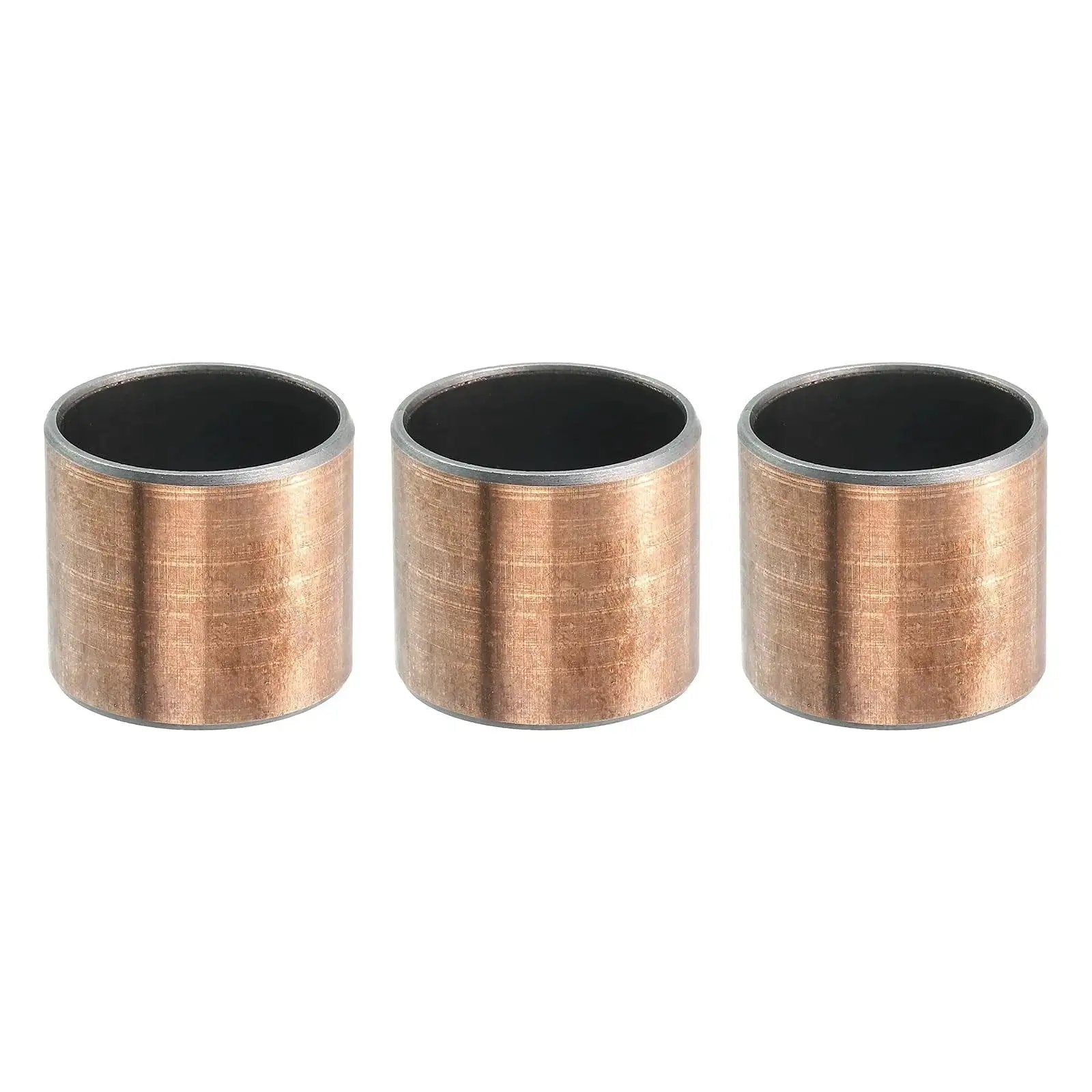Three Pack Sleeve Bearings With 1 Inch Bore 1-1/8 Inch Outer Diameter And 1 Inch Length Self Lubricating Oilless Bushings