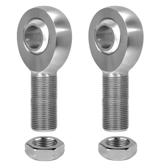 3/4 inch Heim joint rod end bearing kit with jam nuts, right and left hand 3/4-16 thread chromoly panhard rod ends, zinc plated