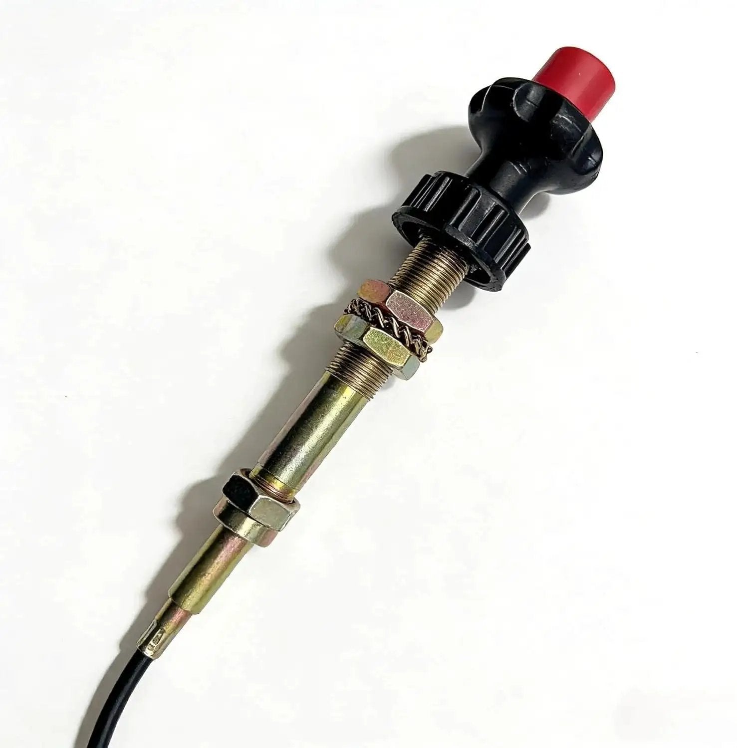 Heavy Duty Locking Throttle Cable 15ft Adjustable Kit For Truck Equipment With Stainless Steel Core And Easy Install