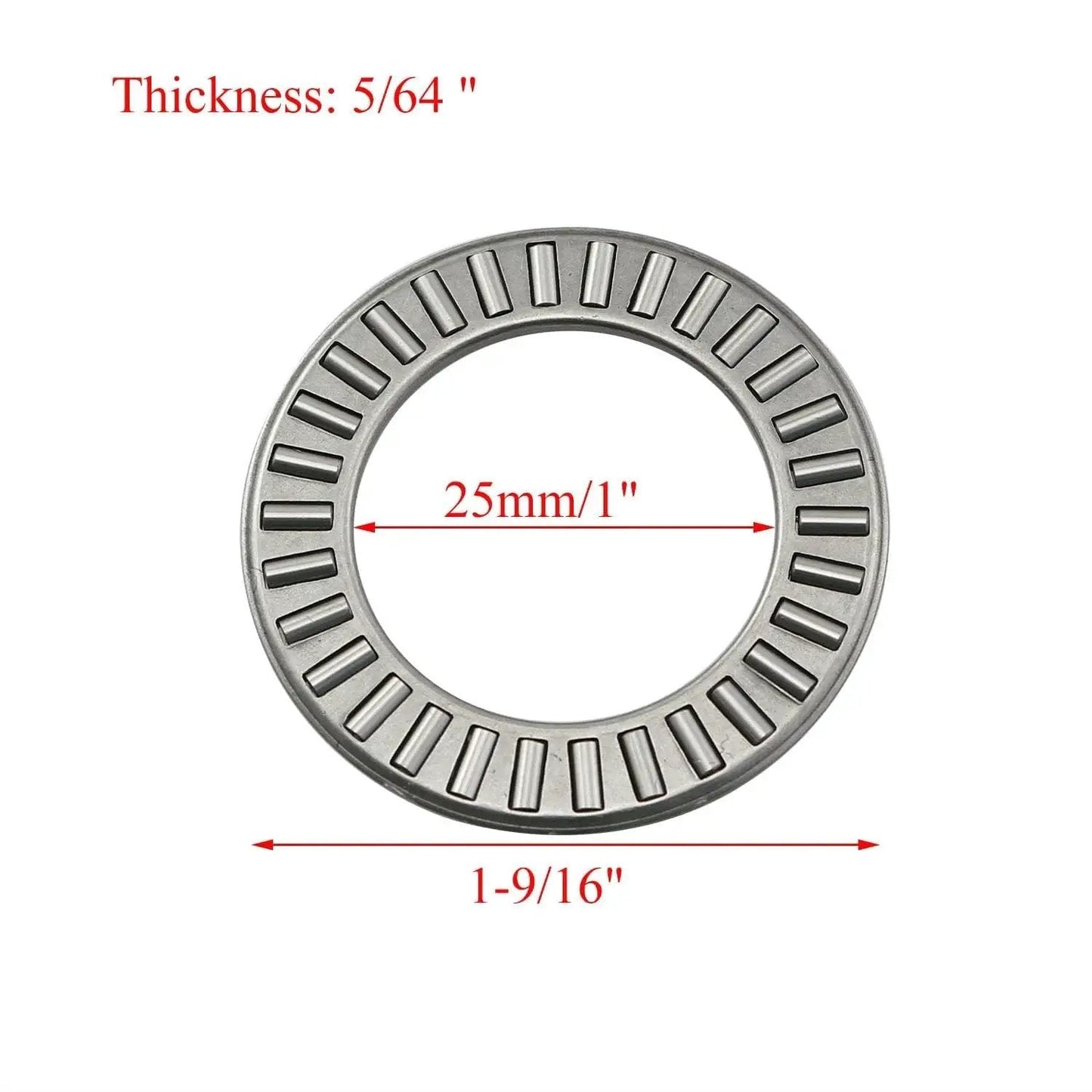 Two Sets Thrust Needle Roller Bearings NTA1625 And TRA with two washers for heavy-duty axial load, 1 inch ID, 1.5625 inch OD, 0.078 inch thick
