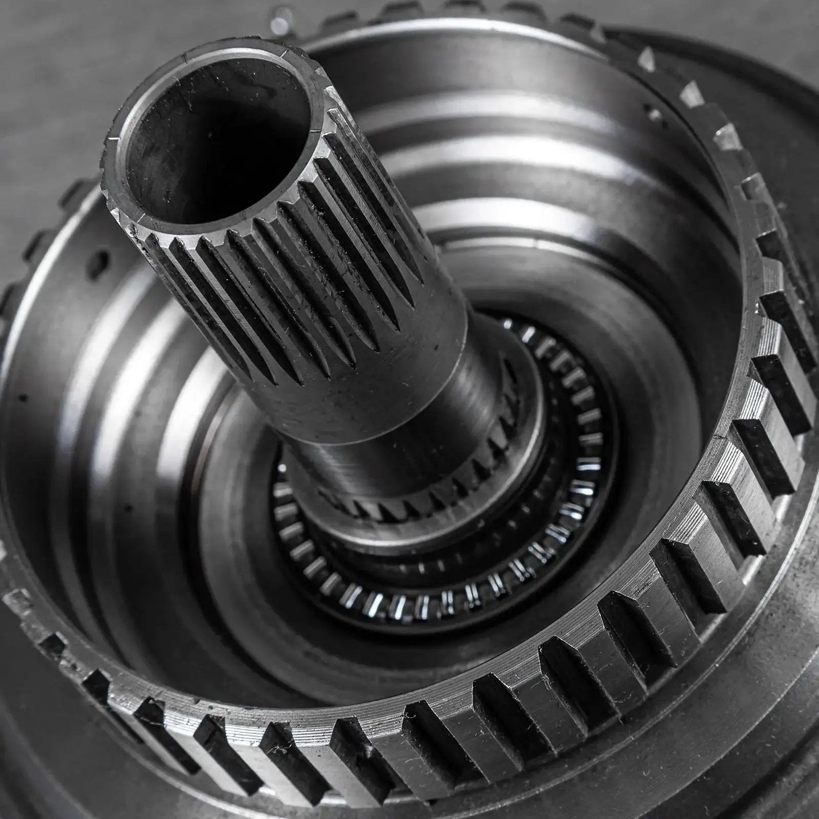 Close-up of installed Thrust Needle Roller Bearings With Washers TC411 One Quarter Inch Bore Eleven Sixteenths Inch OD Five Sixty Fourths Inch