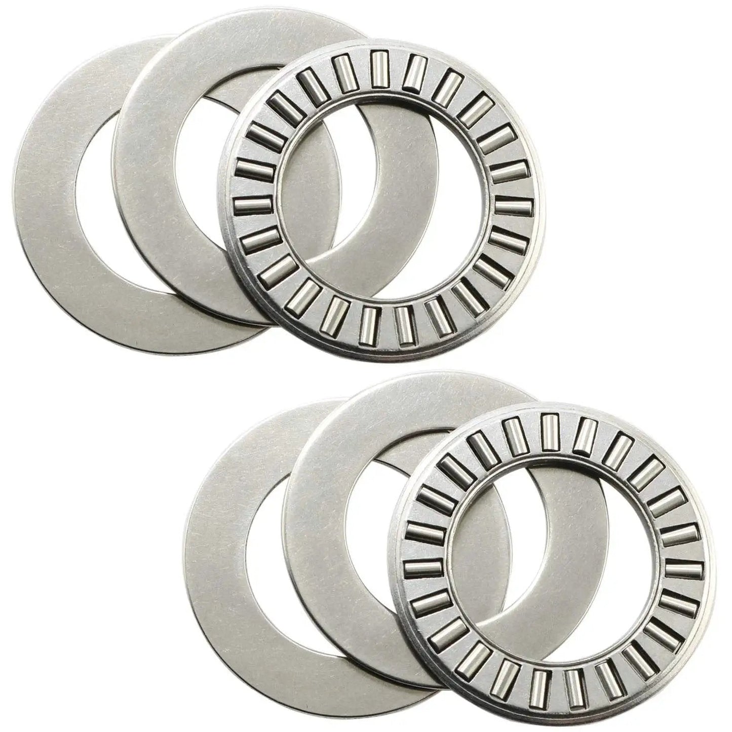 Thrust Needle Roller Bearing Kit For One Way Axial Load, 6 Sets NTA1220 Plus 2 TRA Washers, three-quarter inch, MEETOOT