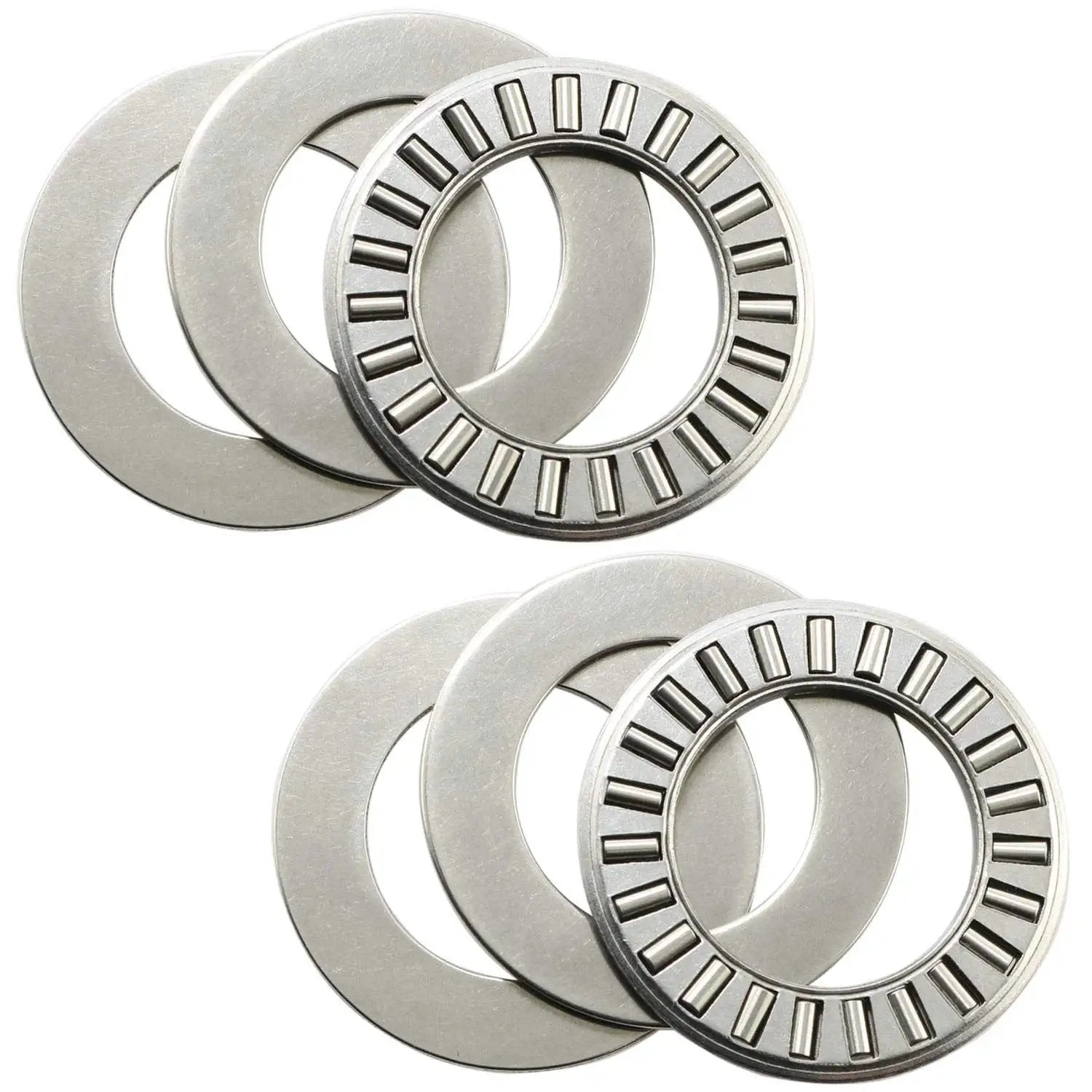 Thrust Needle Roller Bearing Kit For One Way Axial Load, 6 Sets NTA1220 Plus 2 TRA Washers, three-quarter inch, MEETOOT