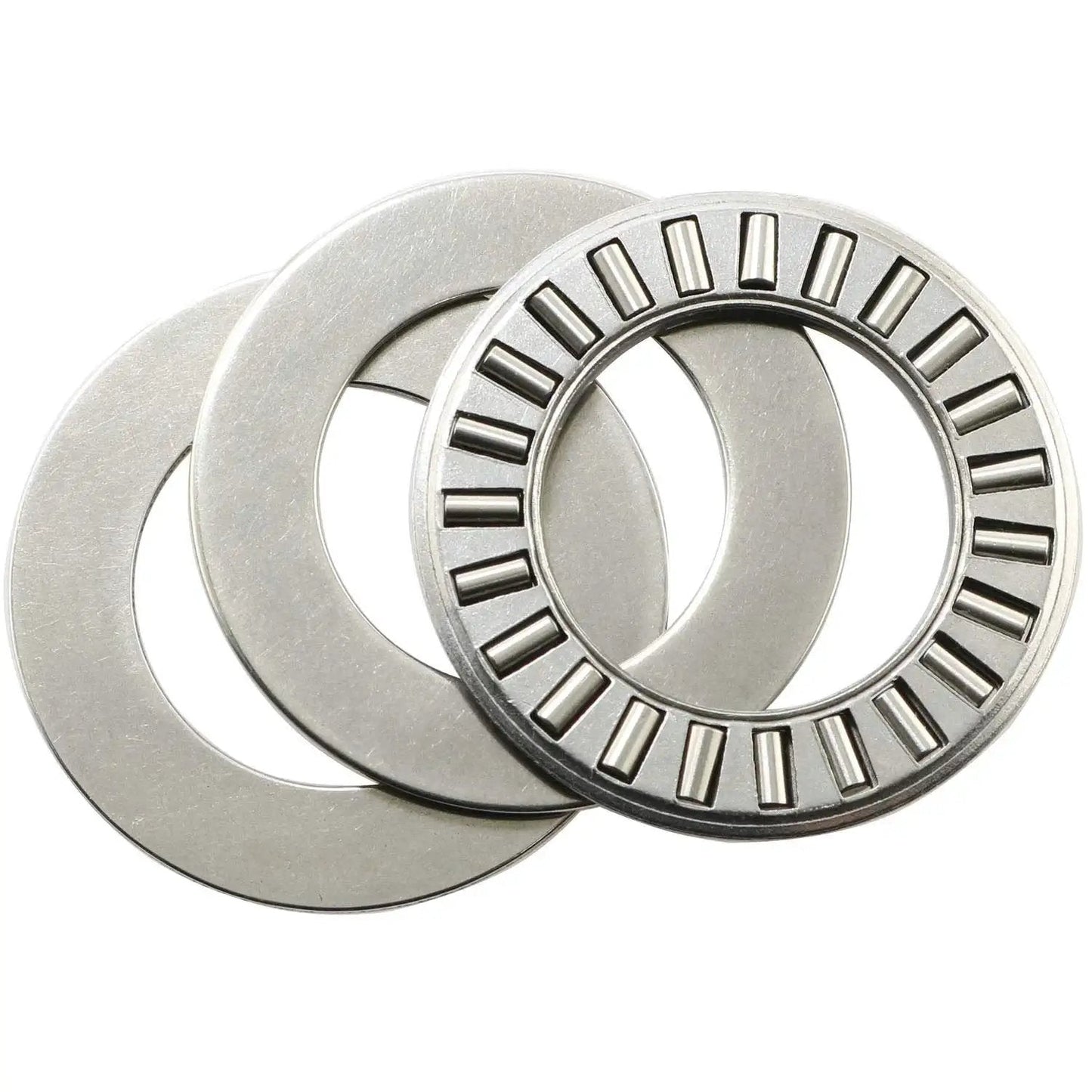 Thrust Needle Roller Bearing Kit For One Way Axial Load, 6 Sets NTA1220 Plus 2 TRA Washers, Three Quarter Inch, Steel Cage Guiding