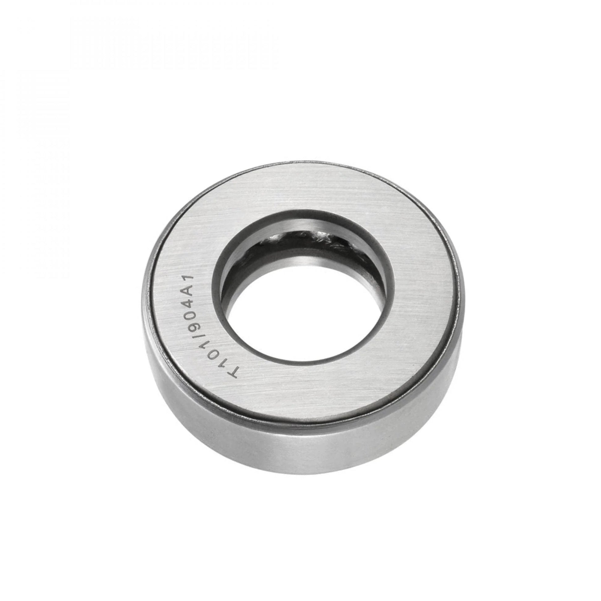 Front view of T101/904A1 Thrust Tapered Roller Bearings 1.01" Bore 2" O.D. 0.625" Width made of chrome steel.