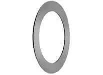Single AS90120 Thrust Washer for Roller Bearings, 90 mm ID x 120 mm OD, shown in side view, AS Series Replacement for Shaft Mounts