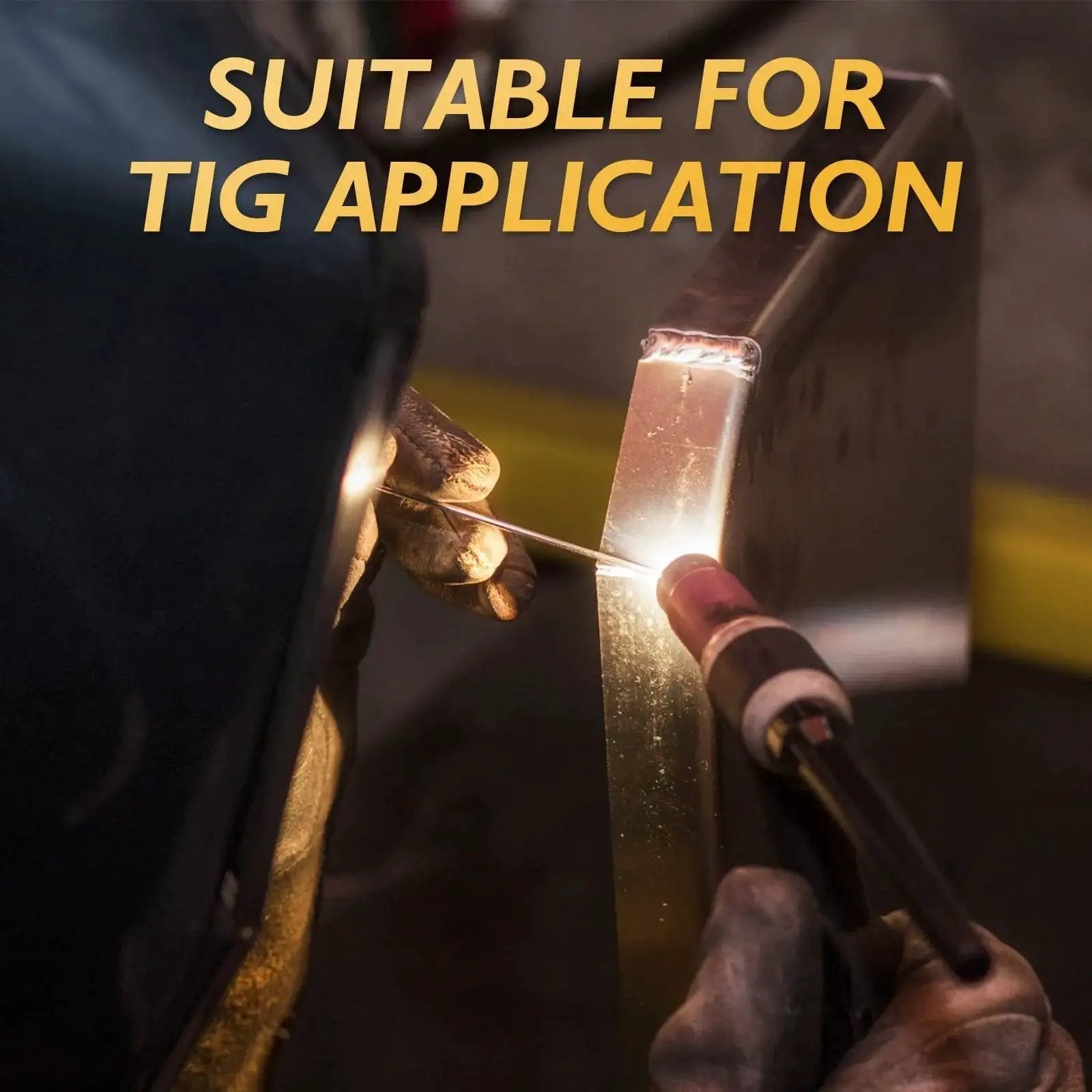 ER70S-6 Mild Steel TIG Filler Rod Copper Coated 3 32nd Inch Diameter 16 Inch Length 5 Pound Welding Wire in TIG application