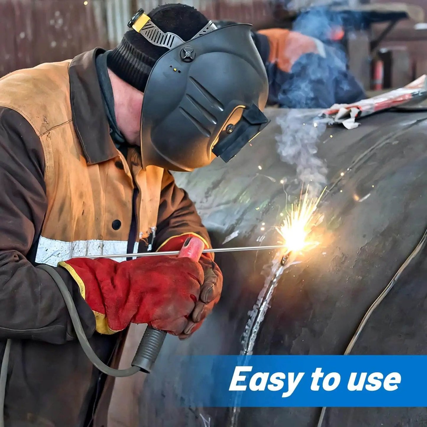 Welder using Stainless Steel TIG Welding Rod ER308L Filler Wire One Sixteenth Inch for high corrosion resistance weld