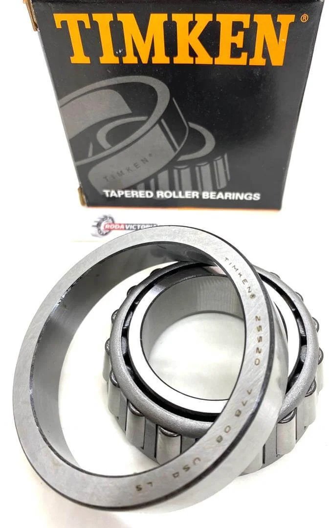 TIMKEN 25580/25520 1-3/4" Tapered Roller Bearing Set A52 SAME DAY SHIPPING! box with bearings in open view