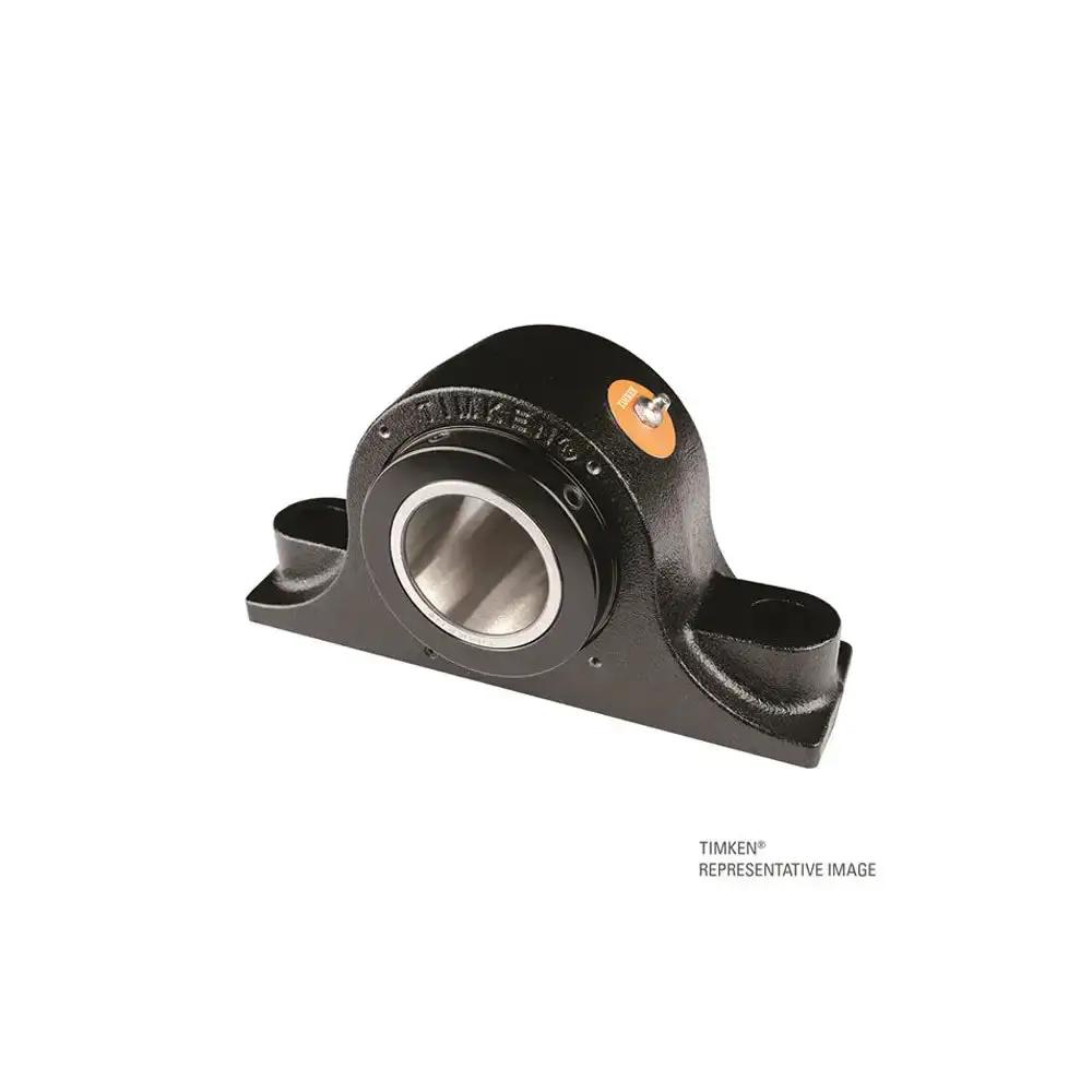 Front view of Timken E-P2B-TRB-2 Pillow Block Assembly – Type E Tapered Roller Bearing Housed Unit, 2-Bolt Base, Cast Iron Housing.