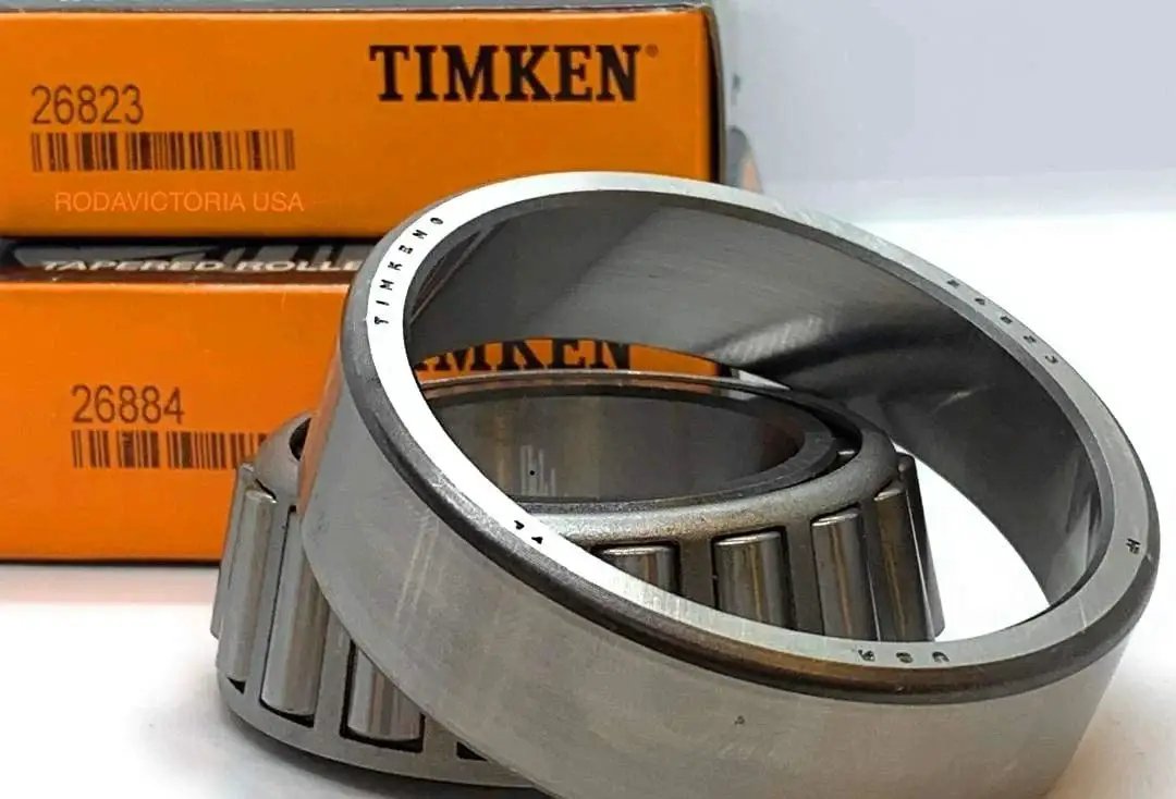 Front Inner Wheel Bearing 26884 26823 Timken Made In USA FW182 15595151 Premium Tapered Roller Bearing with packaging
