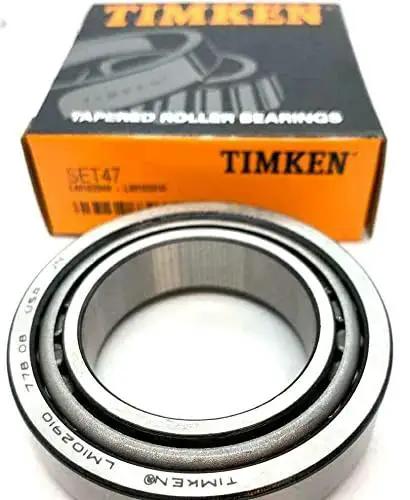 Timken Premium Taper Roller Bearing Set 47 for Industrial Equipment 45.24x73.43x19.56 close-up with packaging