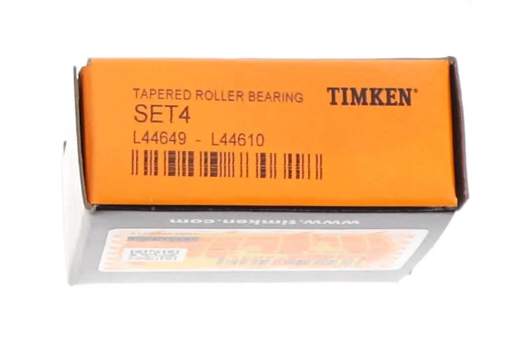 Box of Timken SET4 L44649/L44610 Tapered Roller Bearing Cone and Cup Set, Steel, Inch, 1.0625" ID, 1.9800" OD