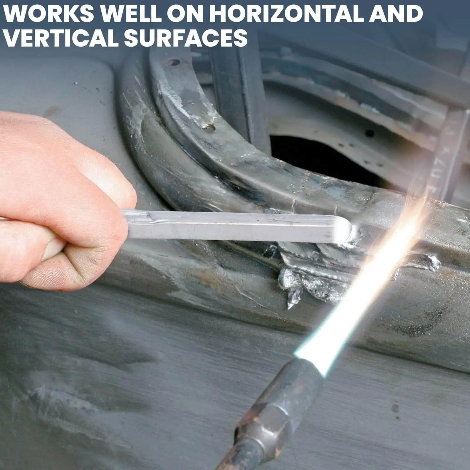 Using Lead Alloy Solder Rods For Car Body Repair 30 70 Tin Lead on metal with blowtorch, auto brass welding sticks