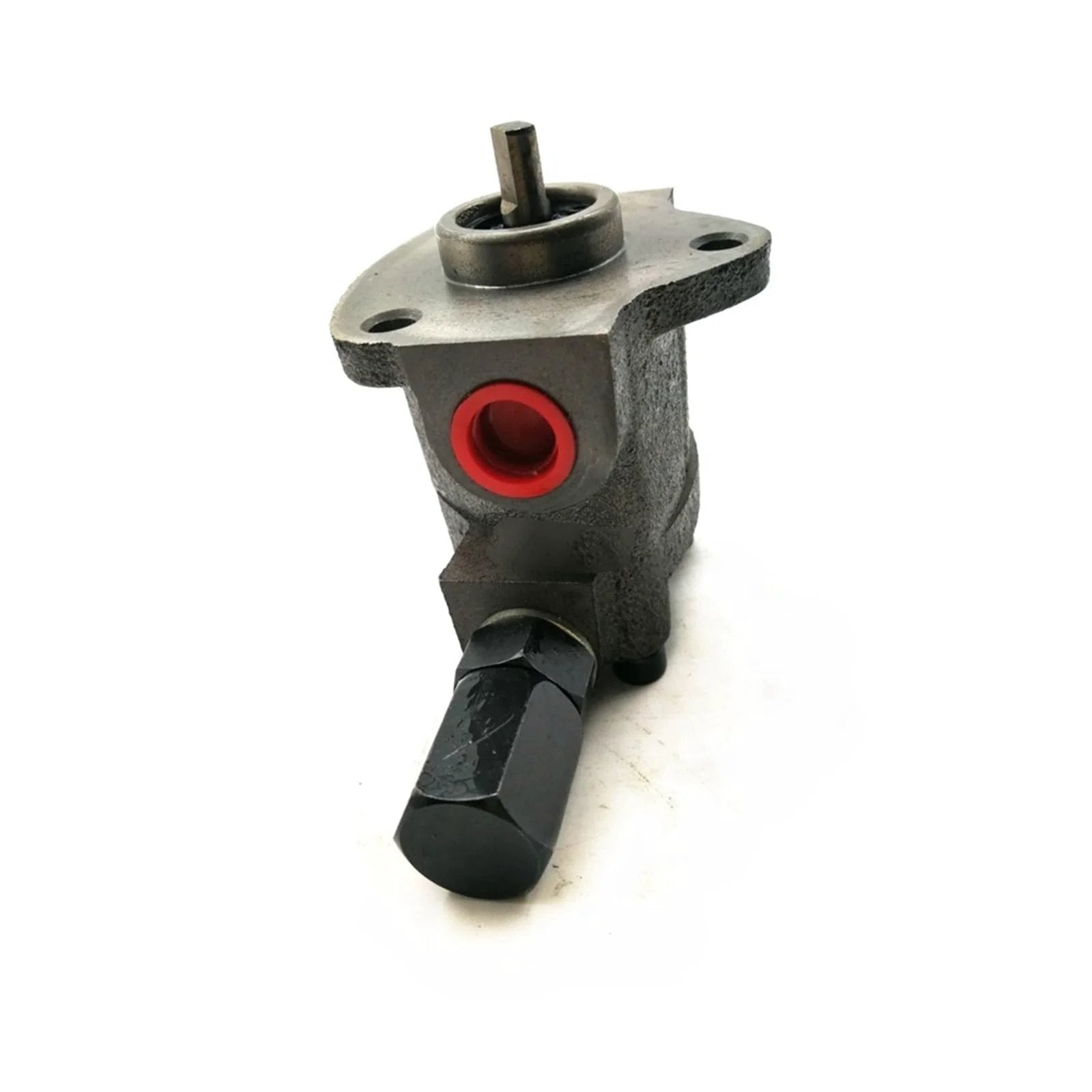 KOTIRCYY Hydraulic Gear Pump TOP Trochoid Oil with Relief Valve, compact design for lubrication, TOP-12AVB model, angled view