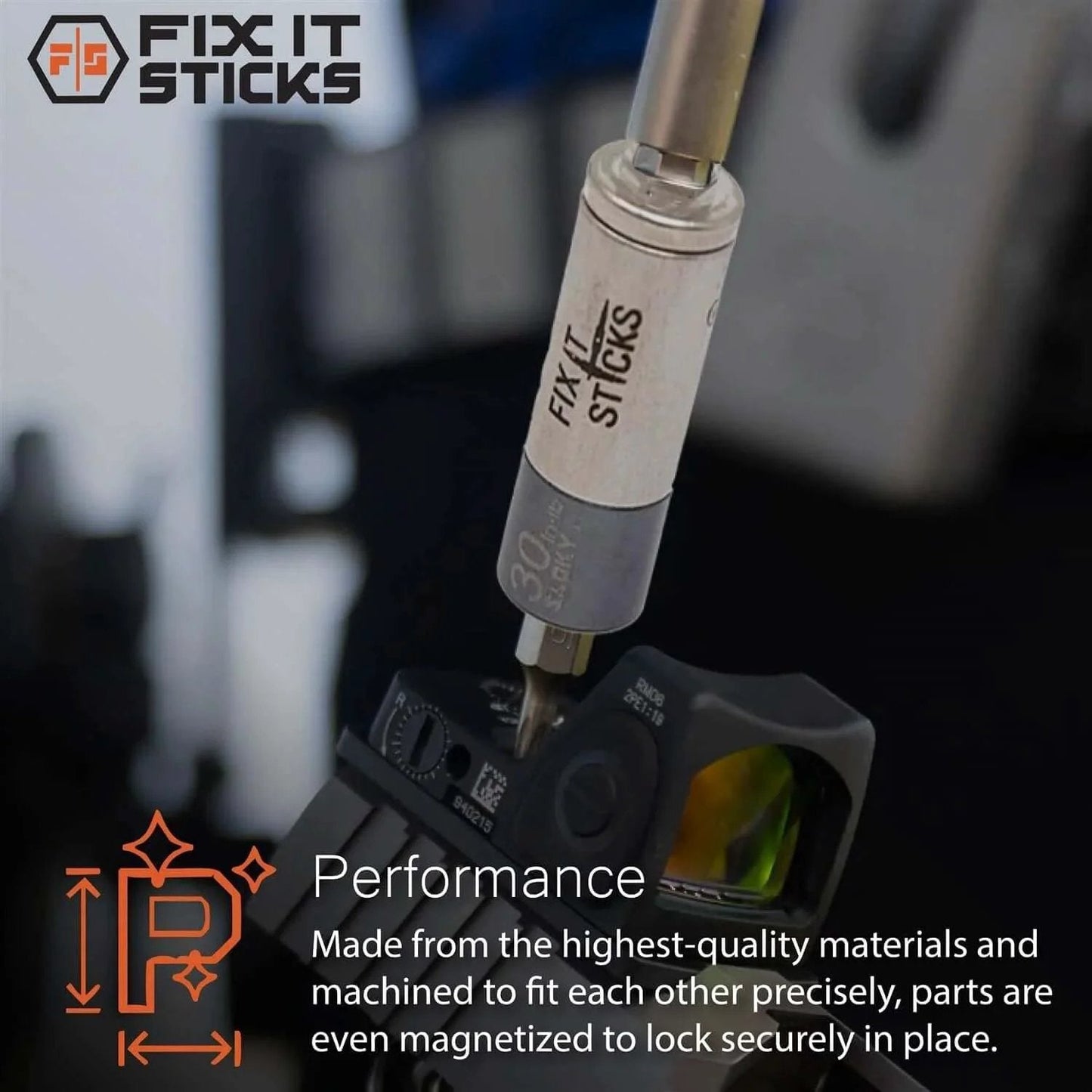 Fix It Sticks logo on Ratcheting T-Way Wrench and Torque Limiter 30 Inch-lb, part of Set of 2 tools Bundle for professional use.