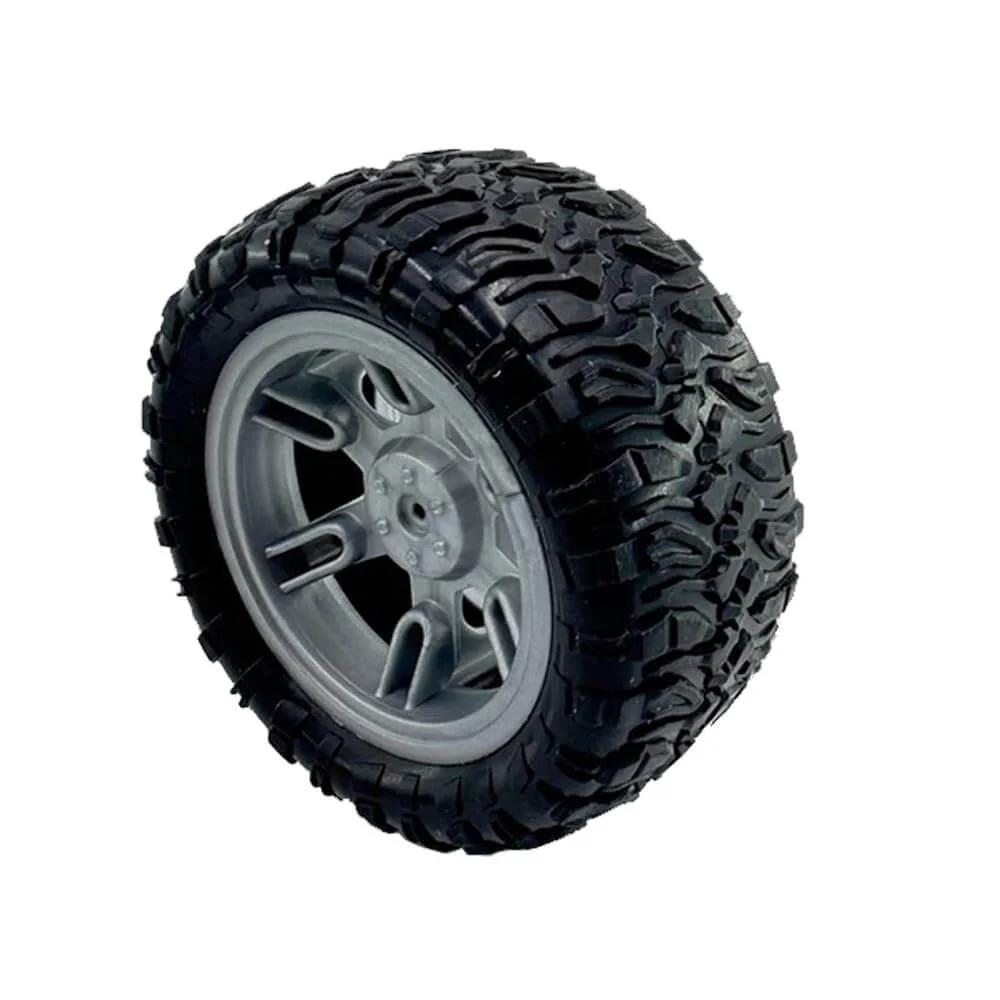 ✝️ 4pcs toy car wheel 60mm model car rubber tire wheel with metal shaft axles for rc car truck diy model toy building project