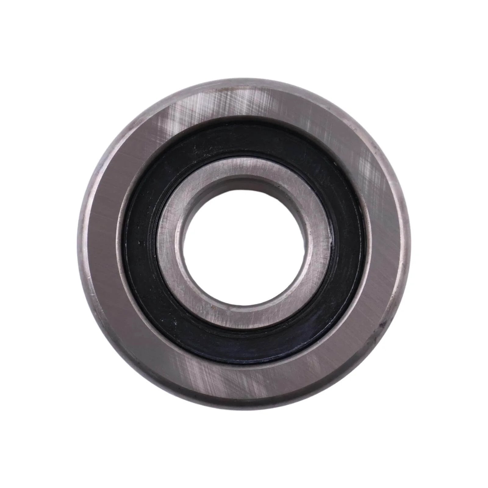 Front view of Mast roller bearing 61236-10480-71 compatible with Toyota forklifts, steel construction, for smooth mast movement