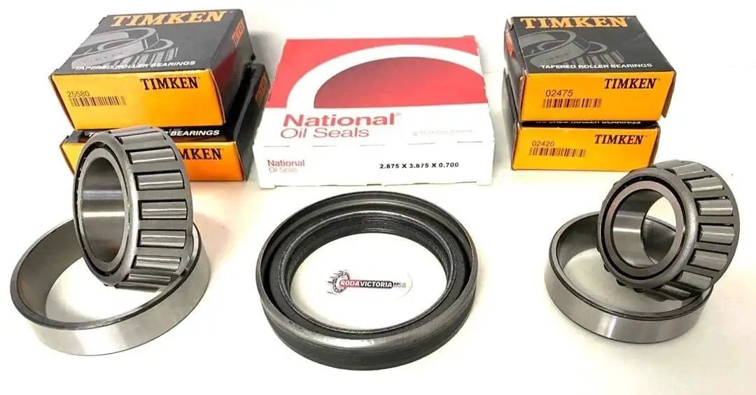 K4 100 8000 Lb Trailer Bearing Kit Fits 8000 Lb Axles With Grease Lubed Hub No Oil Bath Design Includes TIMKEN Inner 25580 25520 And Outer 02475 02420 Bearings For Durable Wheel Bearing Replacement