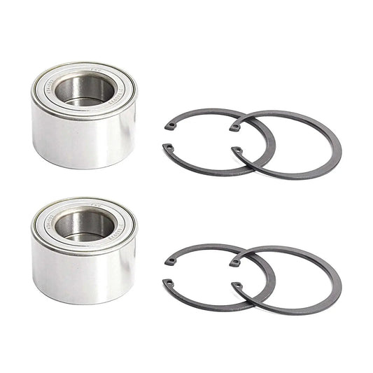 Trailer Bearing Kit 2 Pack for ALKO 605124 and KNOTT 45887.10 with 2 bearings and 4 circlips, OE Quality ISO TS 16949 Certified