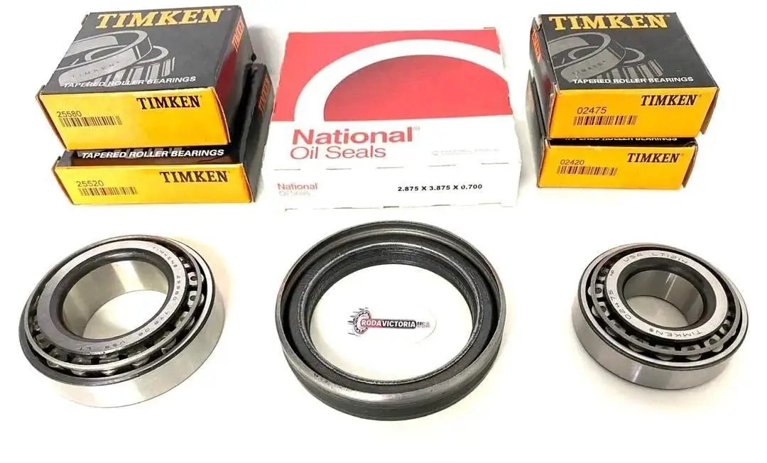 K4 100 8000 Lb Trailer Bearing Kit Fits 8000 Lb Axles With Grease Lubed Hub No Oil Bath Design Includes TIMKEN Inner 25580 25520 And Outer 02475 02420 Bearings
