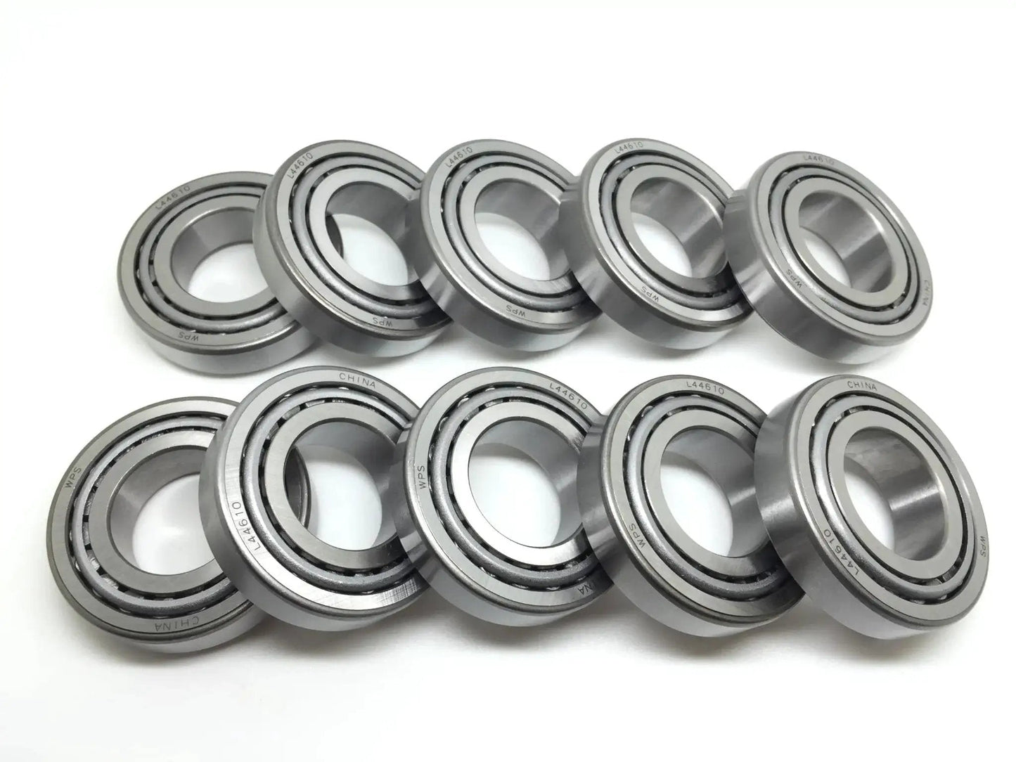 Set of 10 Trailer Hub Bearing Set Cone L44649 And Cup L44610 For 2000 2500 And 3500 Lb Axles by WPS.