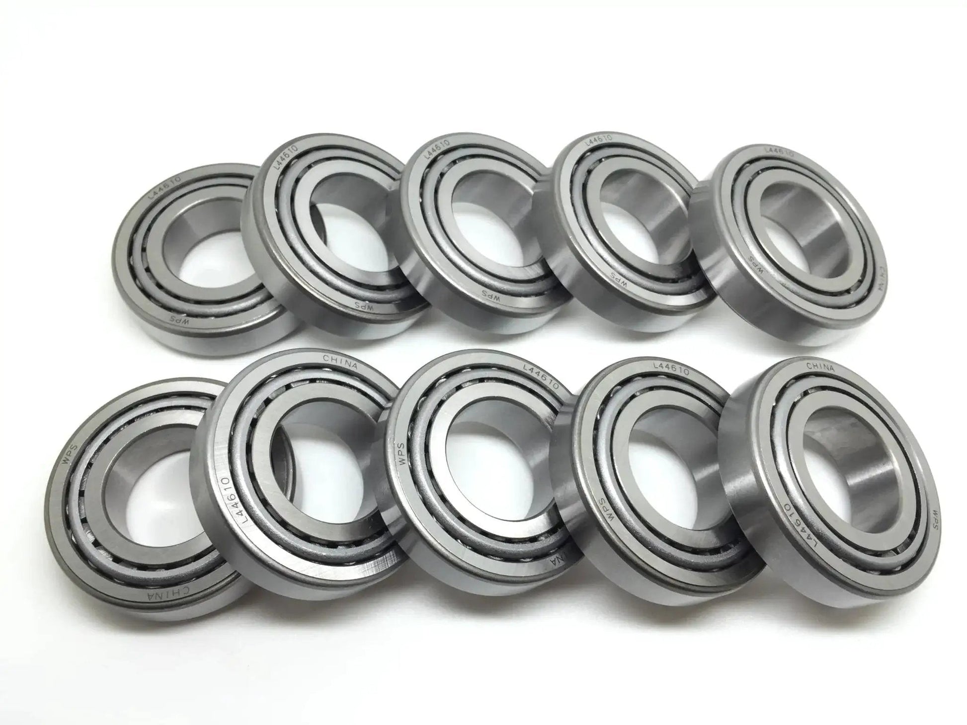 Set of 10 Trailer Hub Bearing Set Cone L44649 And Cup L44610 For 2000 2500 And 3500 Lb Axles by WPS.