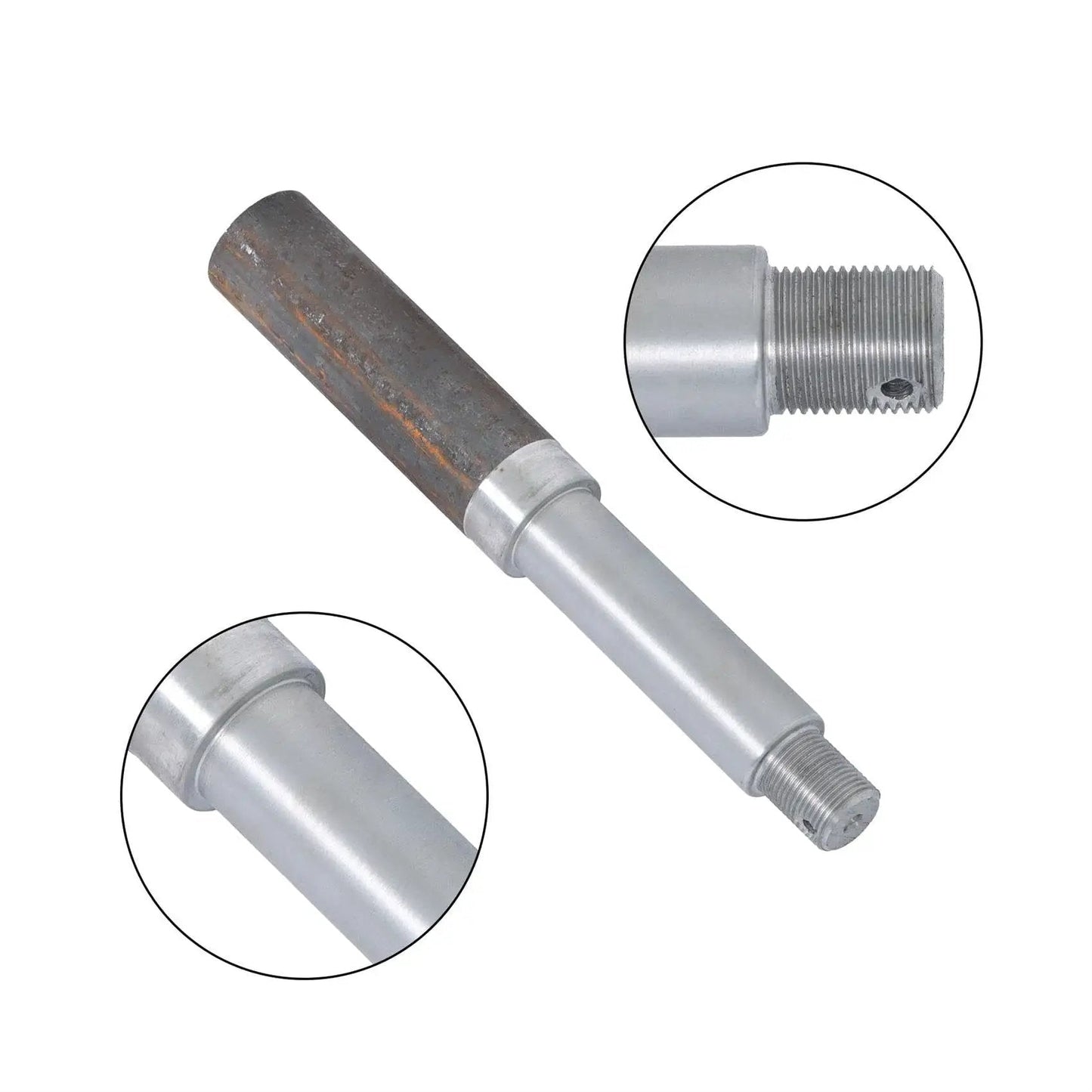 Set Of Four Trailer Hub Kit For BT8 Spindle With 4 On 4 Inch And 1 Inch Round Hubs And Bearing Kit Marine Grade Stainless Steel Built Tough For 2000 Lb Axles Ideal For Boats And Snowmobile Trailers Durable Idler Shaft Hubs close-up view