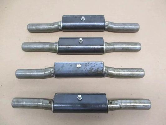 4-Pack Heavy-Duty Weld-On Trailer Door Hinges, 1x10 9-Gauge Raw Steel with 7/16 Inch Pin Diameter
