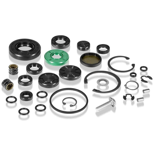 Transaxle Seal Service Kit For ZT-2800 ZT-3100 ZT-3200 ZT-3400 Rebuilds, 30 Piece Set including seals, gaskets, bolts, and pins.