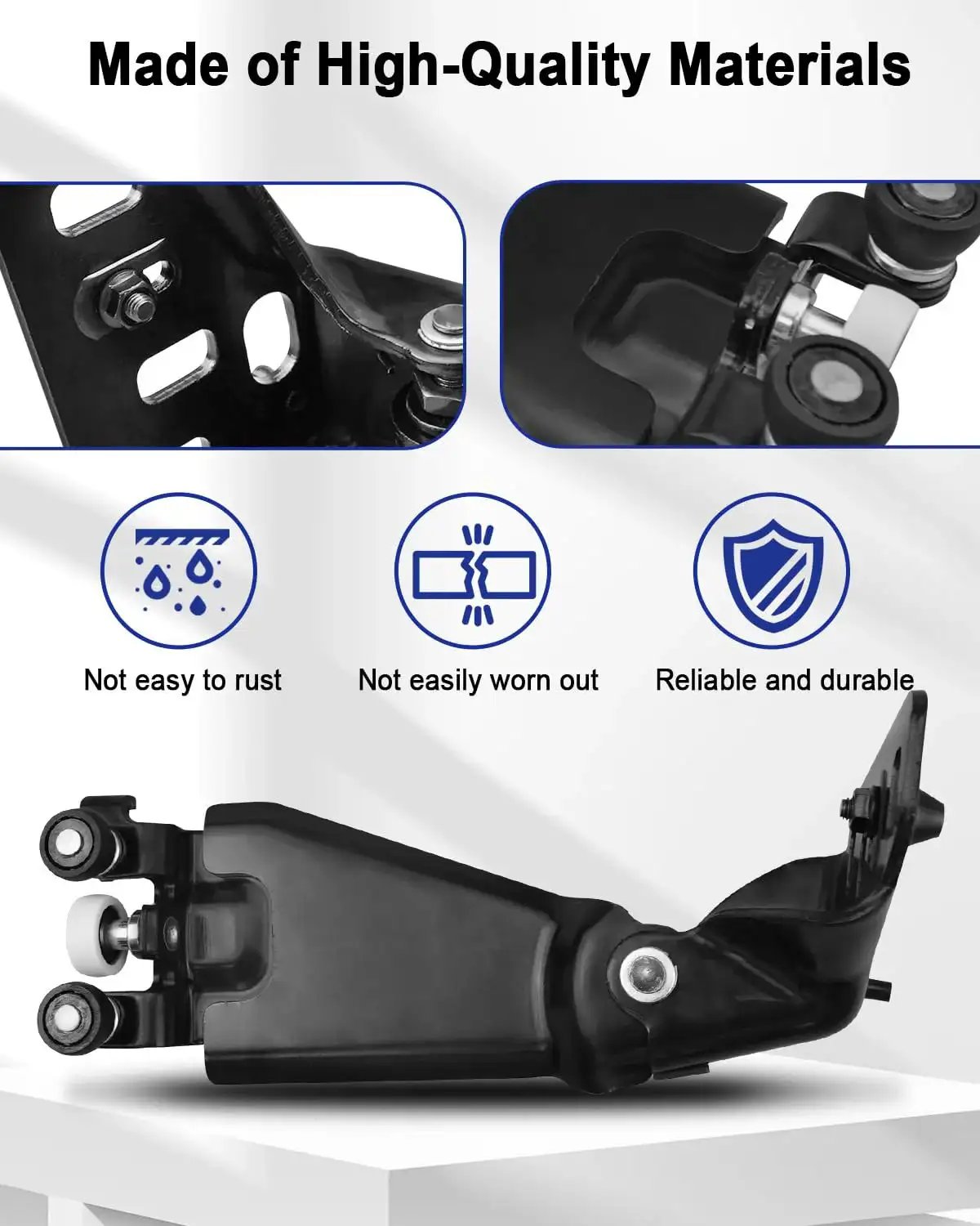 Sliding Door Roller Hinge Replacement For Ford Transit Connect Left Driver Side Compatible With DT1Z-9926801-C, black hinge on display