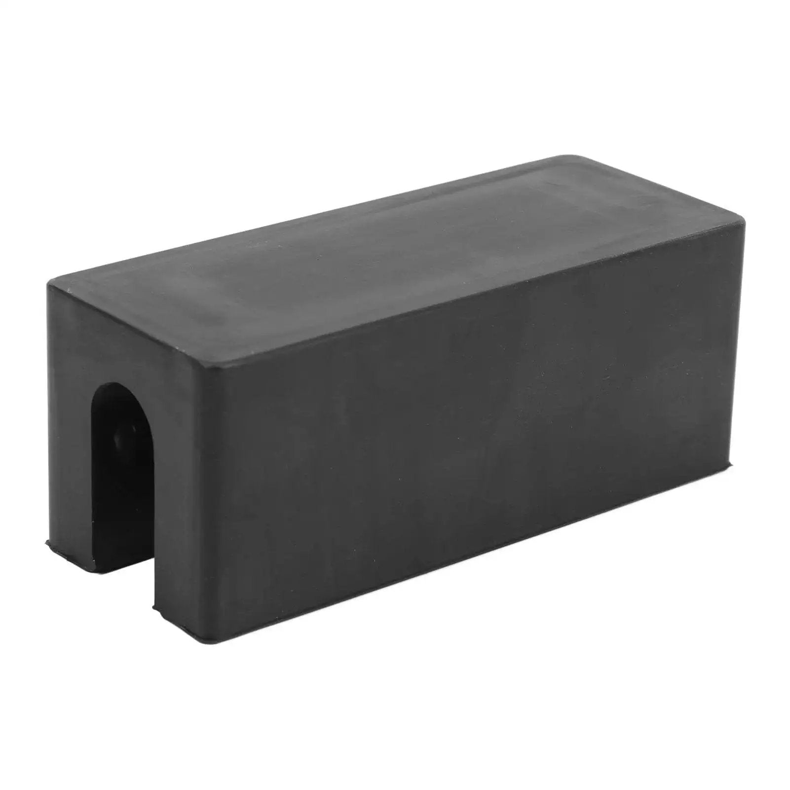 Black Transom Saver Rubber Motor Support for Outboard Hydraulic Tilt Systems, rectangular shape, heavy-duty construction
