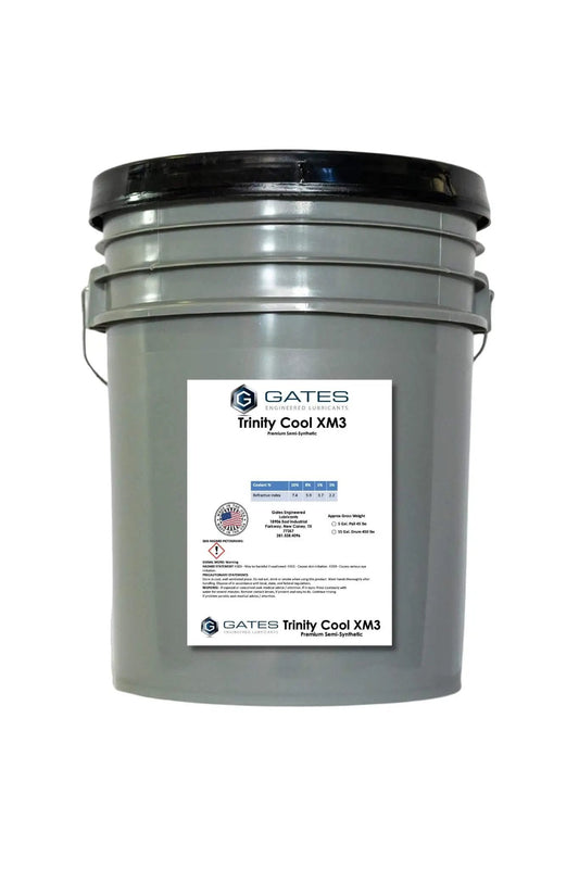 Trinity Cool XM3 Gates Engineered Lubricants Pro Grade High Performance Semi Synthetic Metalworking Fluid bucket