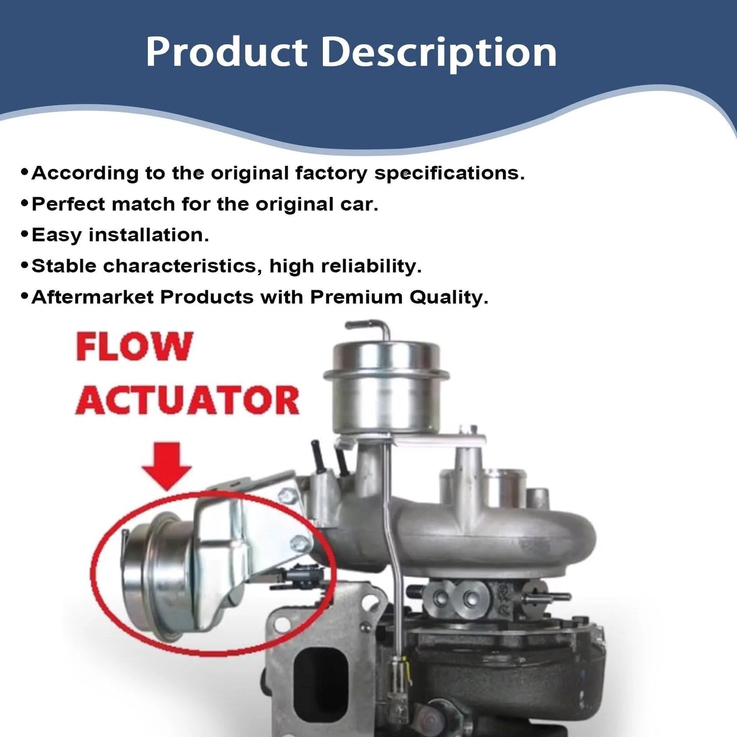 Close-up view of Upgrade Turbo Wastegate Vacuum Actuator For Acura RDX K23A1 2.3L DO VT Turbo Engine TD04, highlighting actuator.