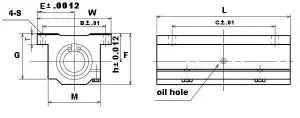 TWJ8WUU NB 1/2" Ball Bushing Adjustable Block Linear Motion