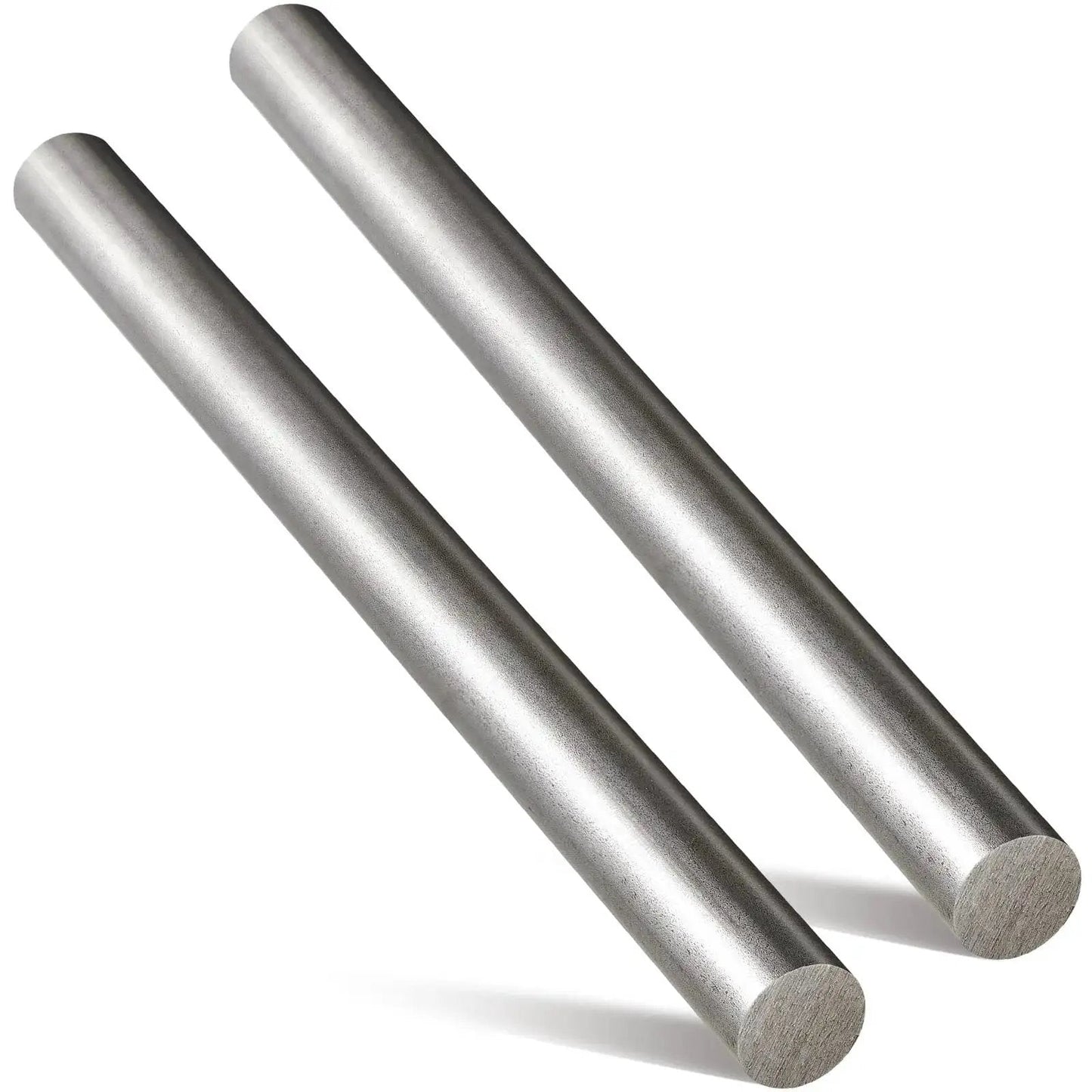 Two Pack 12 Inch Long 0.625 Inch Diameter 1018 Carbon Steel Round Rods, Cold Rolled, Unpolished Finish, Steel Bar Stock For Shafts