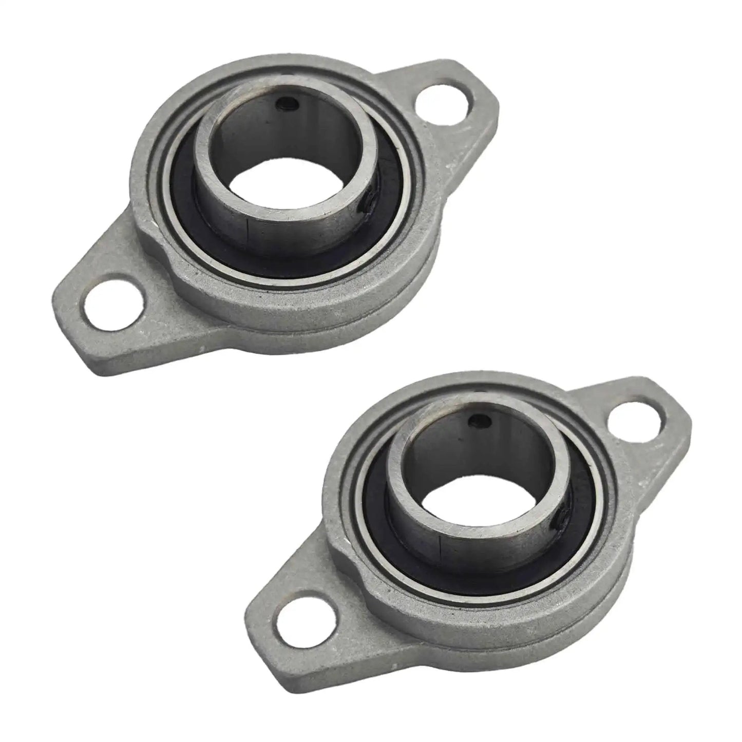 Two Pack Beefy Built 25mm Pillow Block Flange Bearing KFL000 Self Aligning Mounted Zinc Aluminum Alloy Housing for machinery