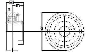 UCC208-25 Bearing Cylindrical Carttridge 1 9/16 Inch