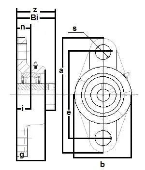 UCFTX08-25 Bearing Flange 2 Bolt 1 9/16 Inch Bearing