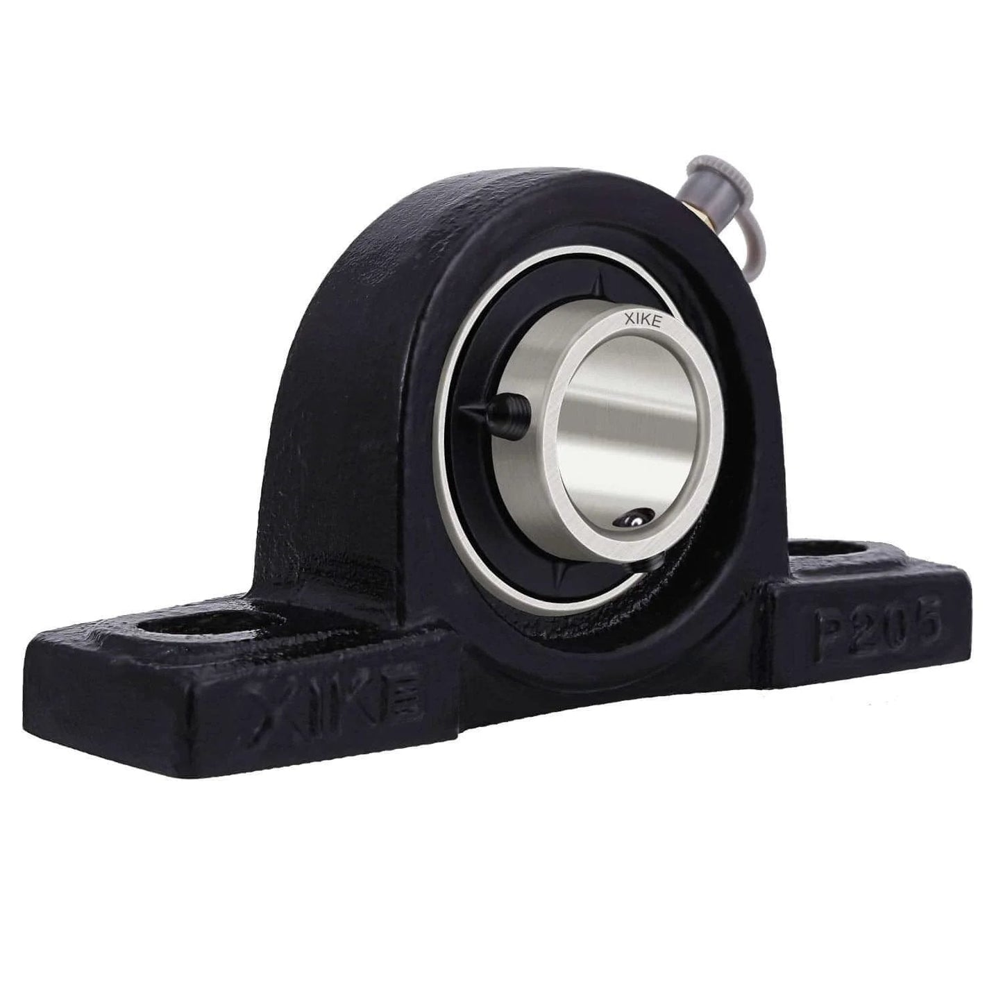 Side view of UCP205-16 Pillow Block Bearing - Pack of 2 Mounted Chrome Steel Bearings with 1" Bore - Self Alignment