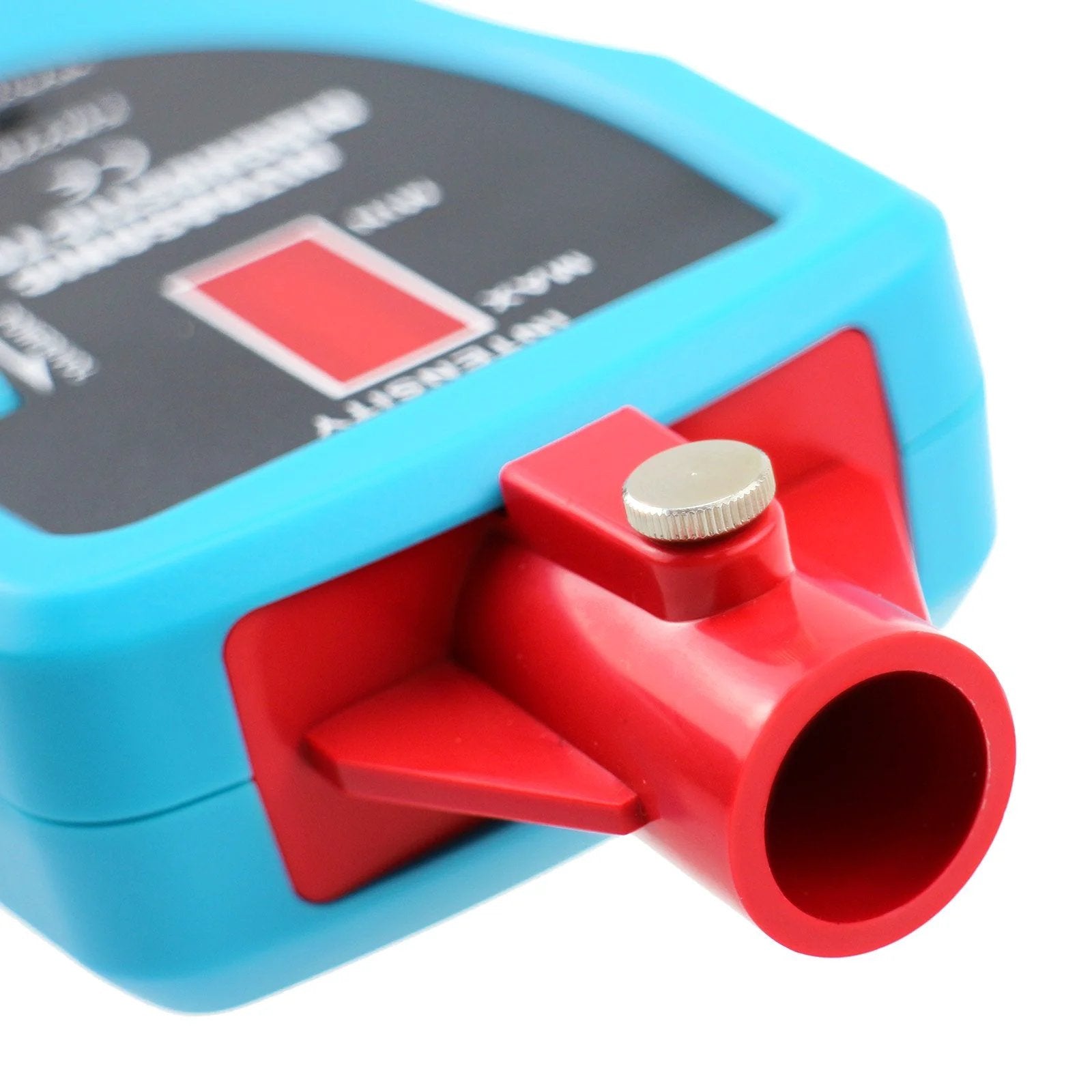 Ultrasonic Leak Detector Stethoscope Kit With Air And Contact Probes And 36 To 44 KHz Frequency, rotary volume control and tone generator side view.