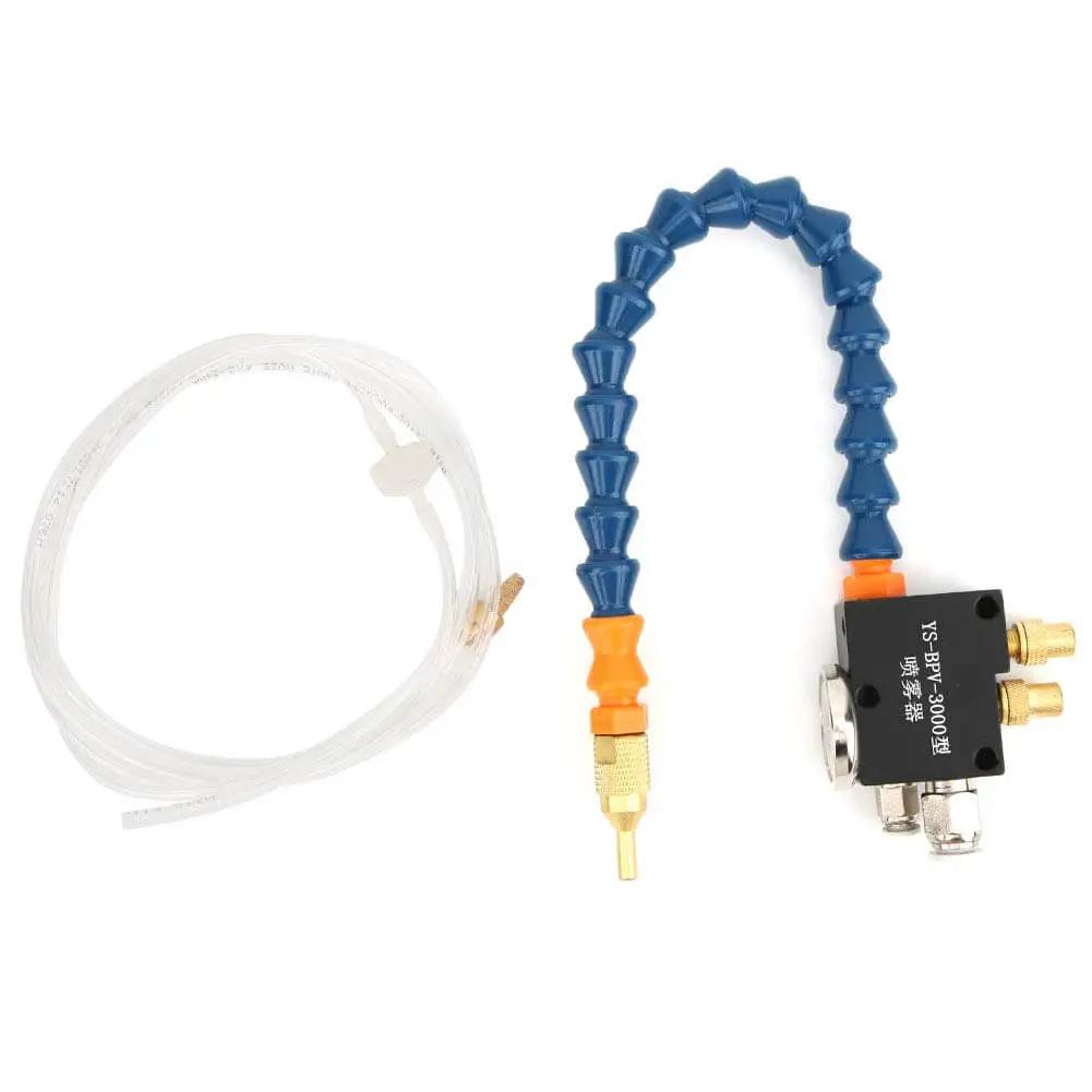 Universal Pneumatic Thin Mist Coolant Sprayer for CNC Engraving with Brass Nozzle and Hose