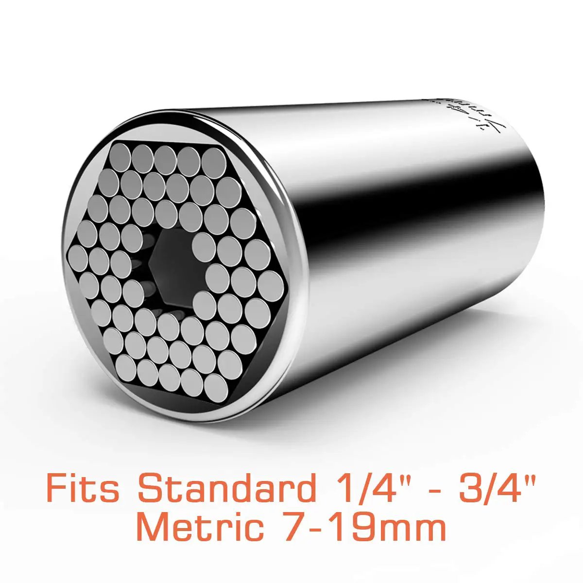 Universal Self Adjusting Socket Set Fits Standard One Quarter To Three Quarters Inch And Metric Seven Millimeter To Nineteen Millimeter